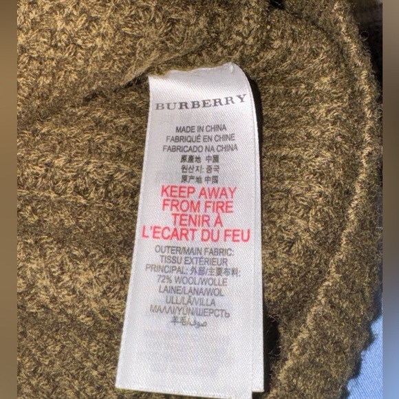 $185 Burberry Children Boys Favio Sweater Cardigan Thick knit Green 2 years/2T - Picture 7 of 7